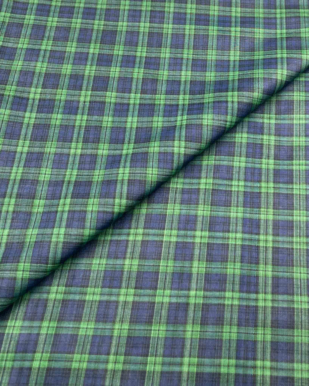 Poly Viscose Check D6A002