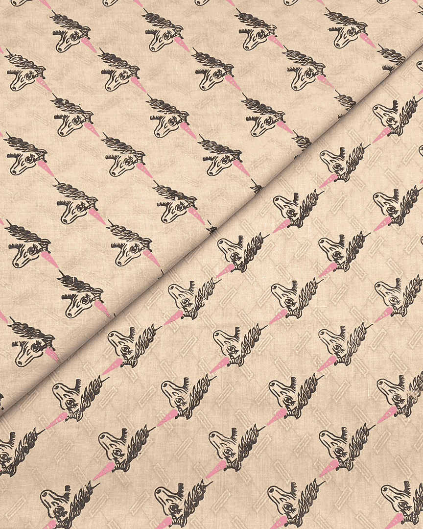 Cambric Cotton Block Print D1B003