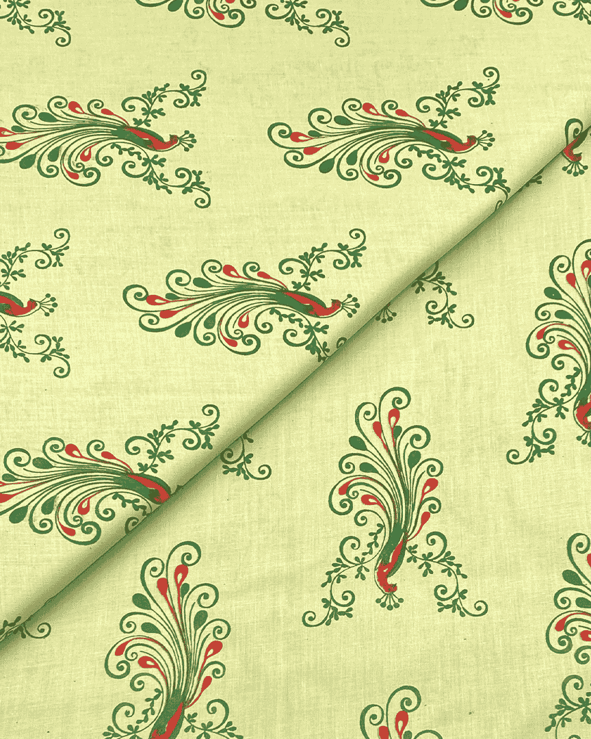 Cambric Cotton Block Print D1B004