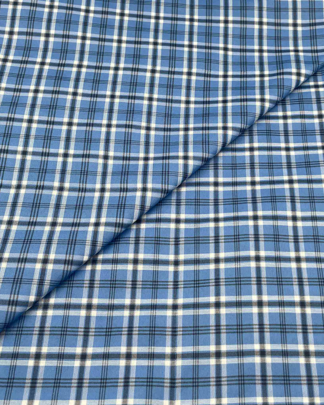 Poly Viscose Check D6A004