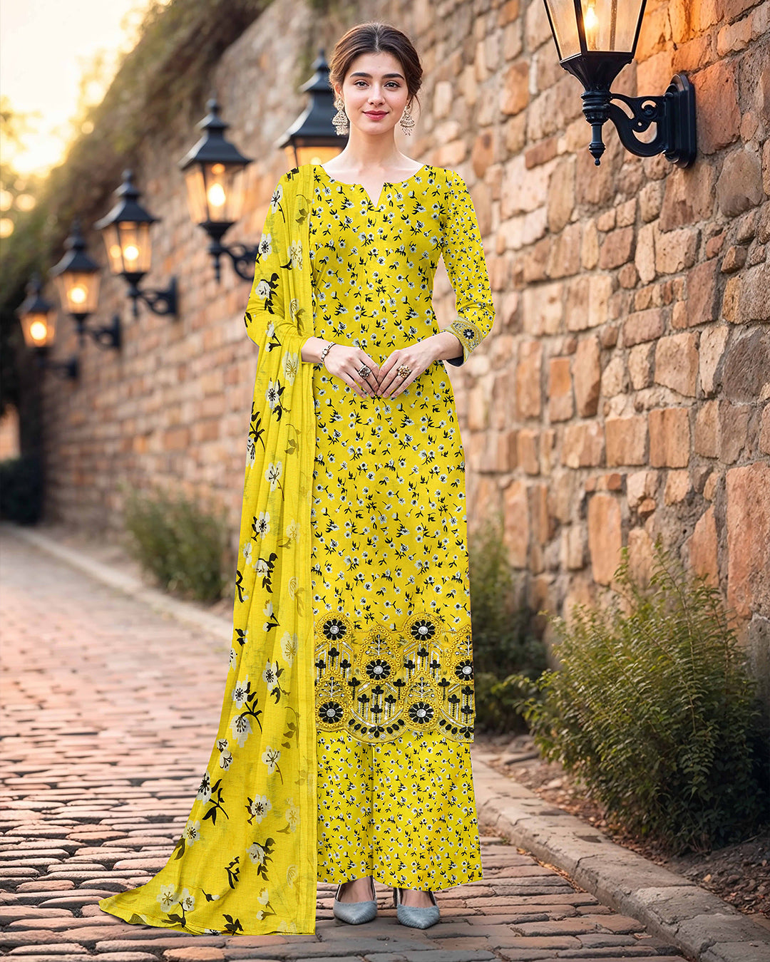 Zard Gulshan - 3 Piece