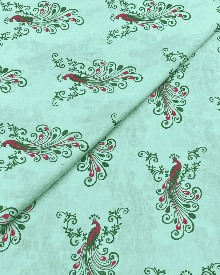 Cambric Cotton Block Print D1B005