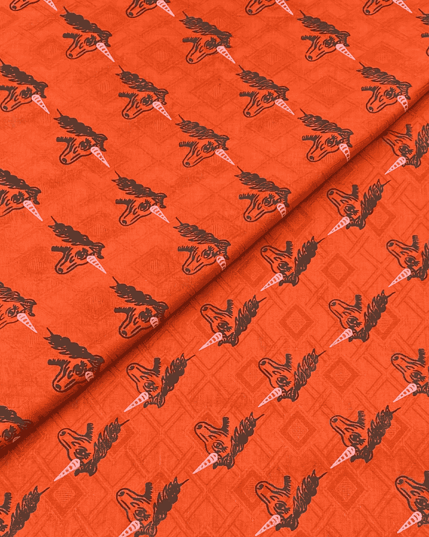 Cambric Cotton Block Print D1B006