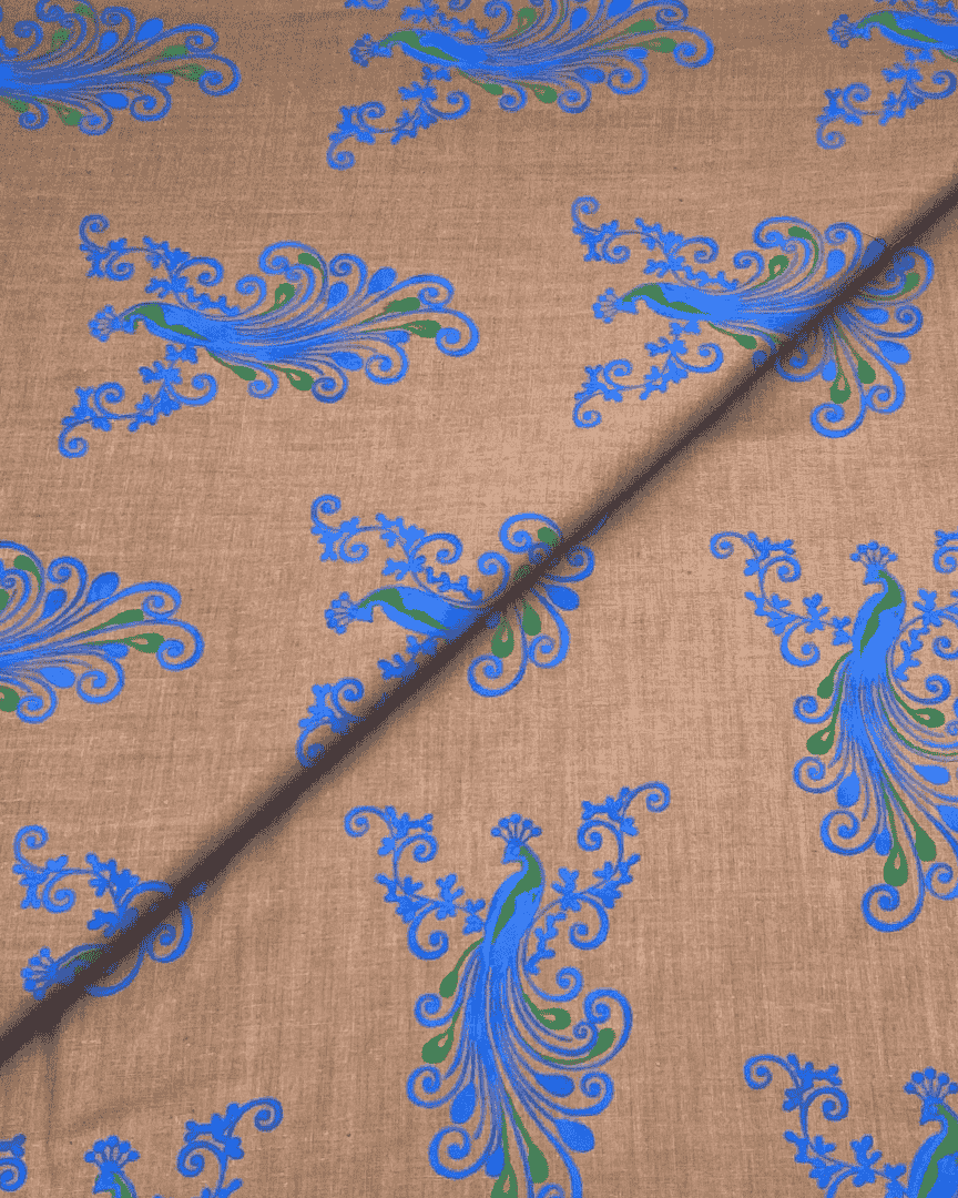 Cambric Cotton Block Print D1B007