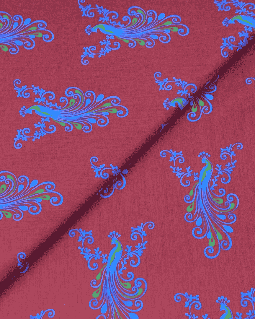 Cambric Cotton Block Print D1B009