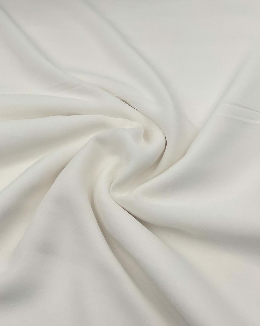 Georgette Wider Off White