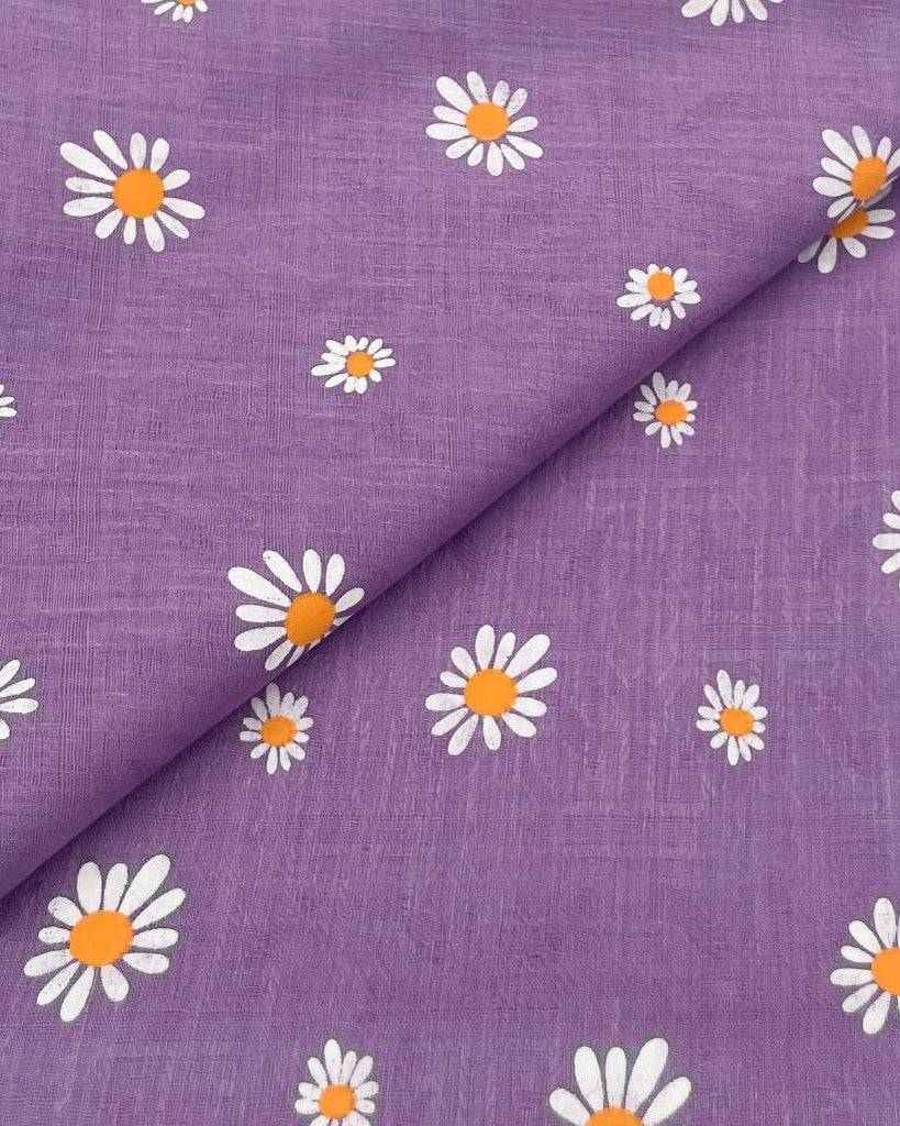 Cotton Daisy Block Print D1B046