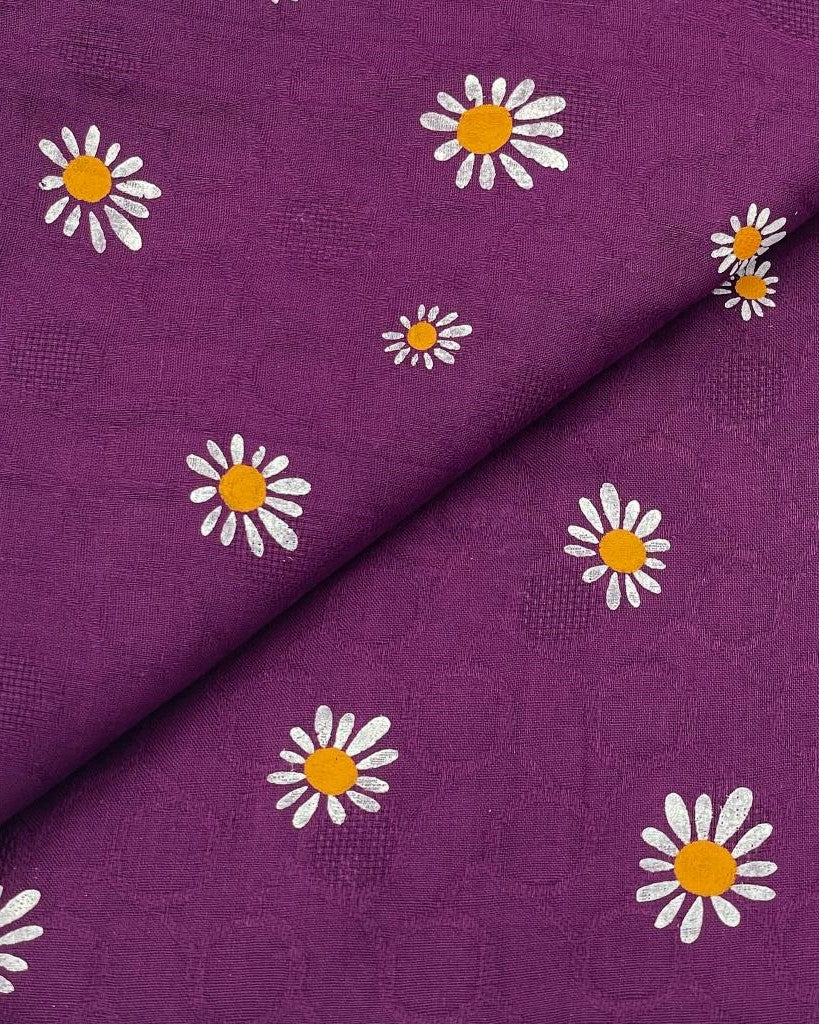Cotton Daisy Block Print D1B047