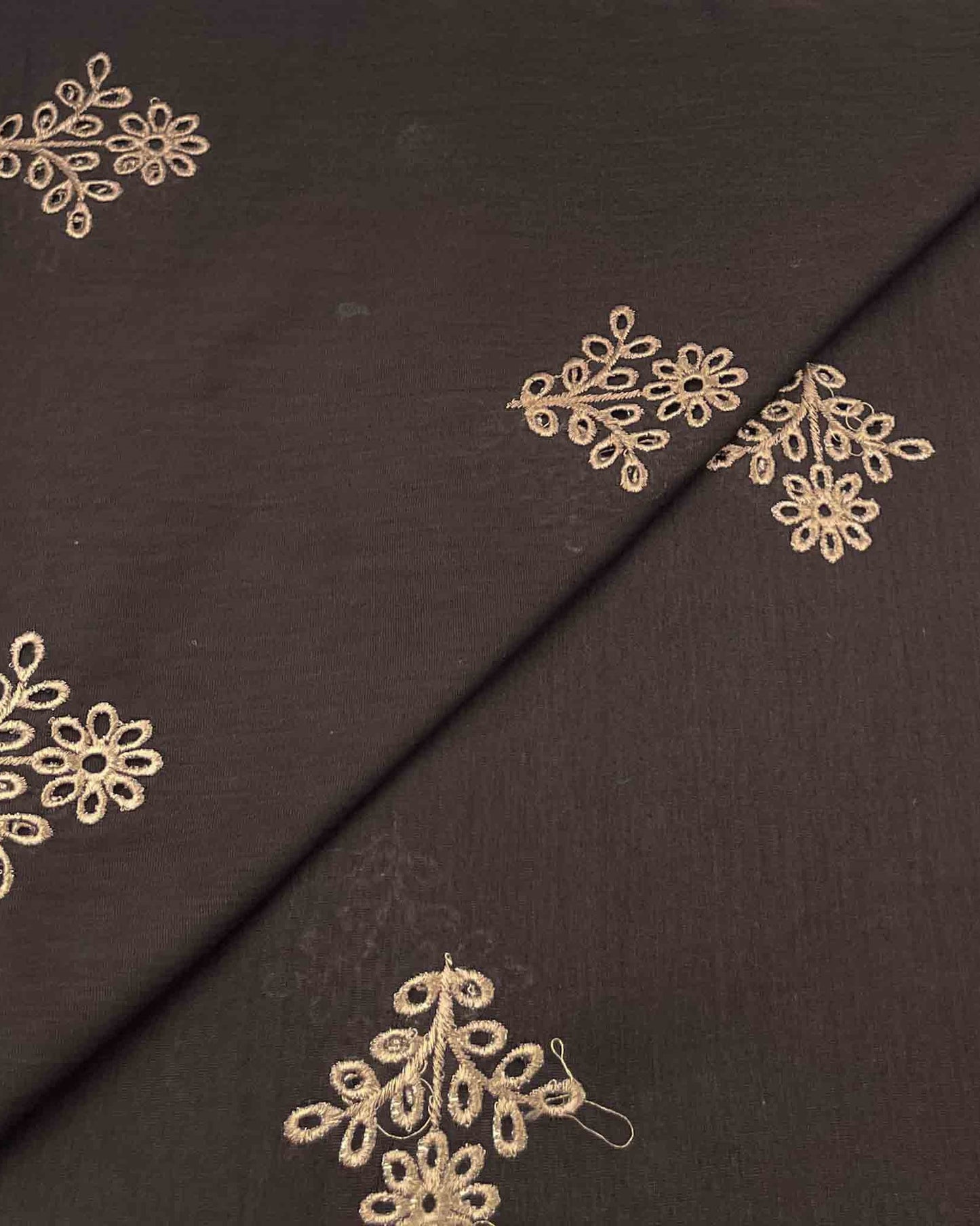 Silk Karandi Boring Embroidery D3C009