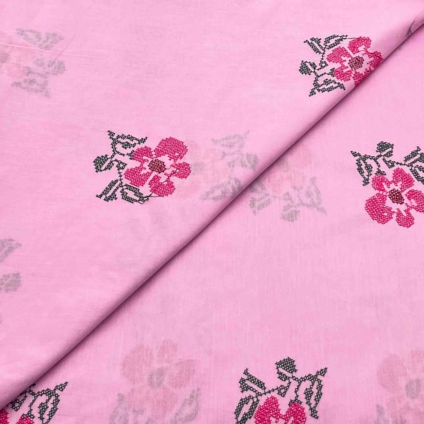 Lawn Emb D12117 649/yard. Required 2 yards for shirt