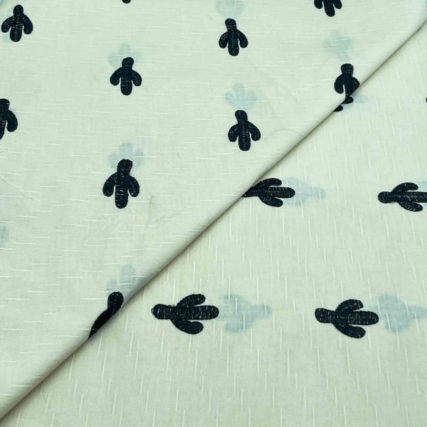 Lawn Emb D12089 649/yard. Required 2 yards for shirt