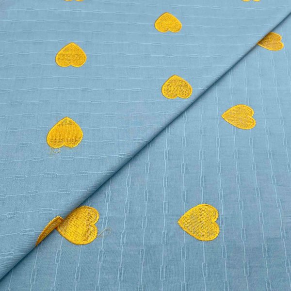 Lawn Emb D12091 649/yard. Required 2 yards for shirt