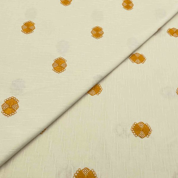 Lawn Emb D12083 649/yard. Required 2 yards for shirt