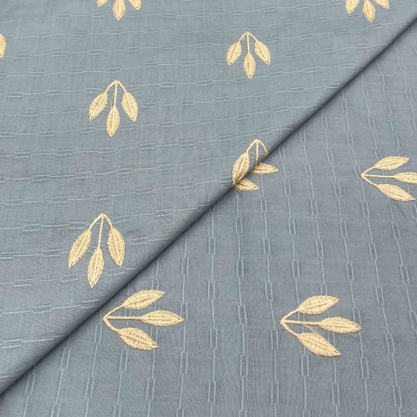 Lawn Emb D12097 649/yard. Required 2 yards for shirt