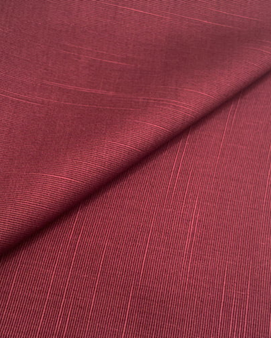 Slub Khaddar Maroon