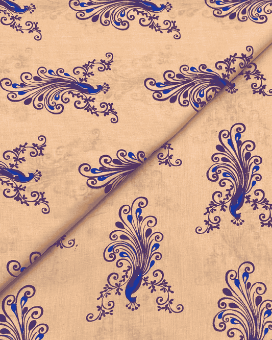Cambric Cotton Block Print D1B011