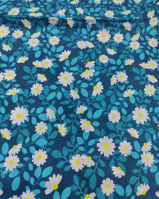 Blue Daisy Charm – Print Lawn