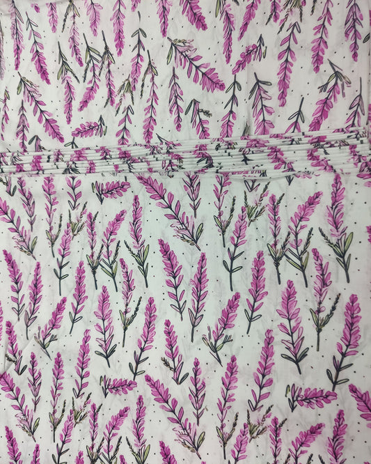Lavender Leaf Veins – Print Lawn