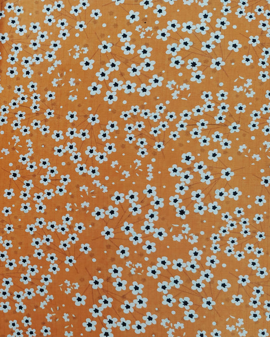 Rust Honey Flowers – Print Lawn