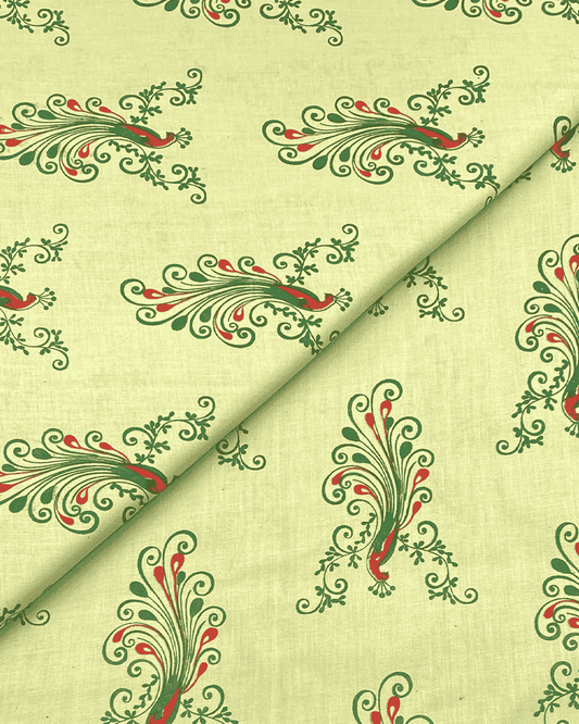 Cambric Cotton Block Print D1B004