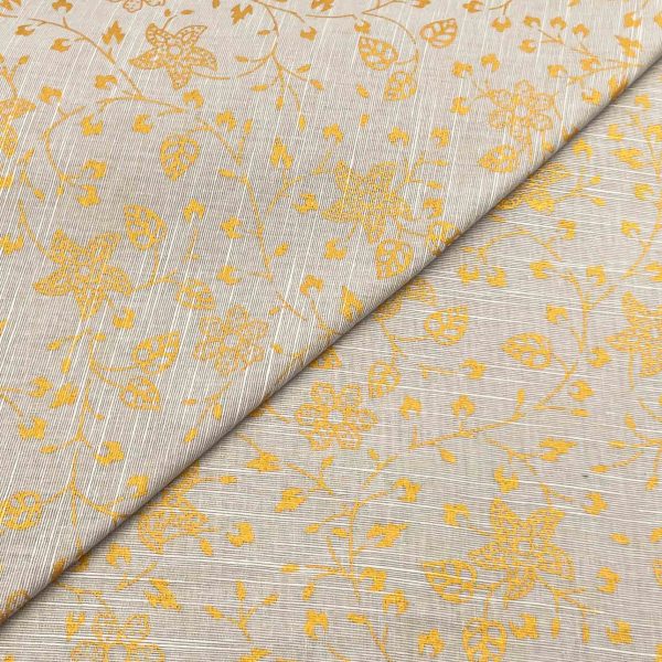 premium viscose gold print