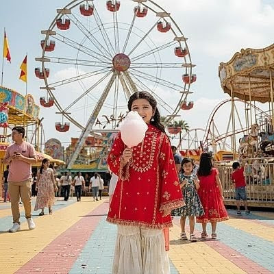 Kids lawn 2p collection  unstitched.  Kid007