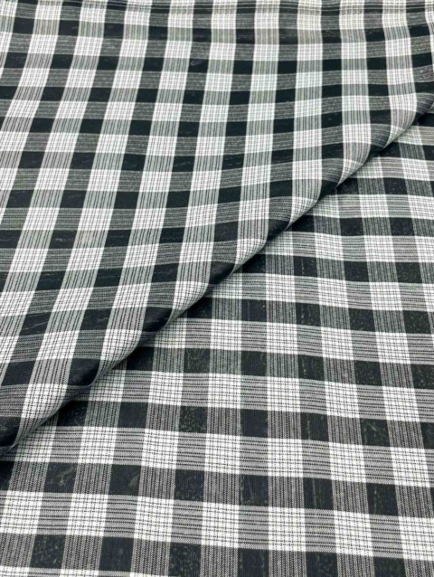 Poly Viscose square Check