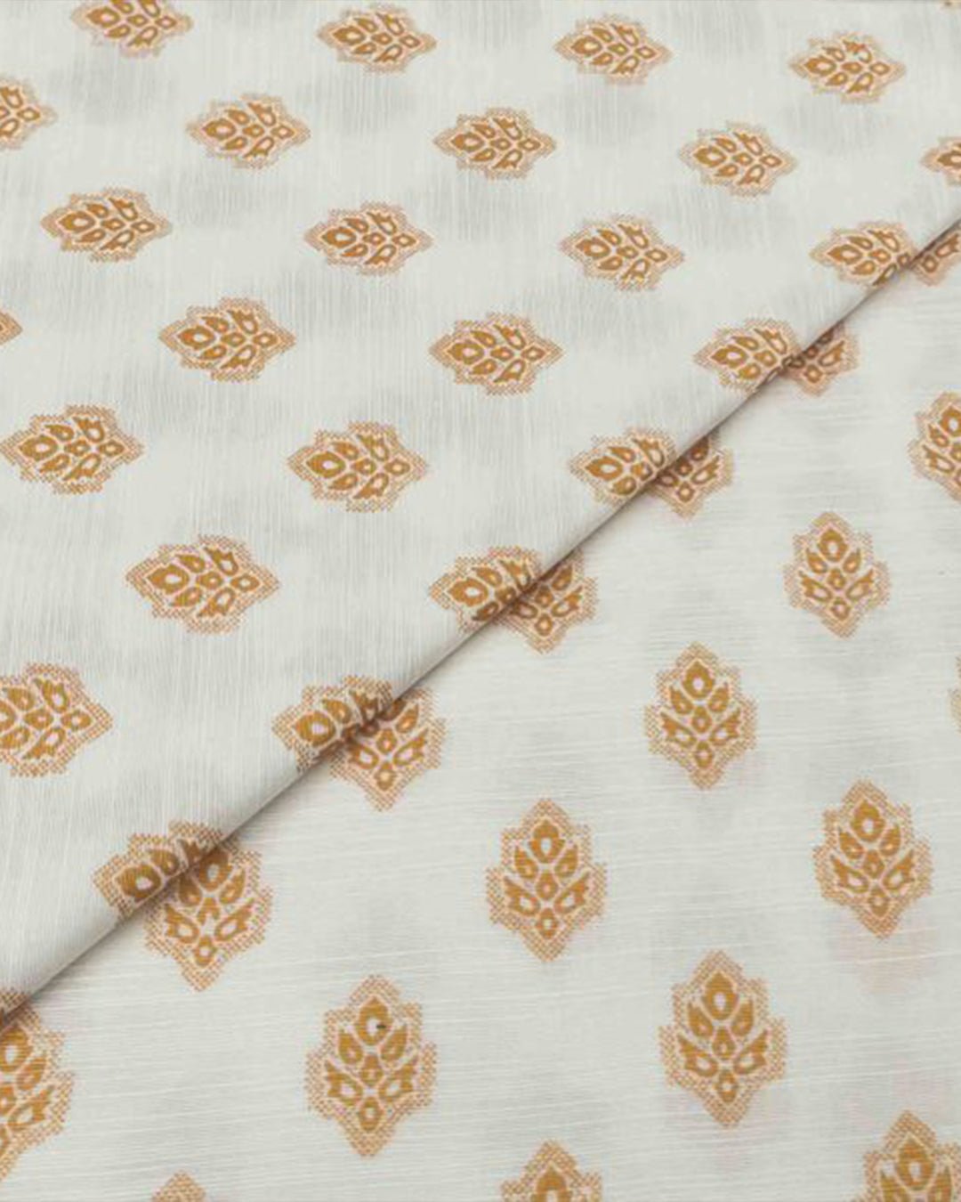 khaddar gold block print KGB021