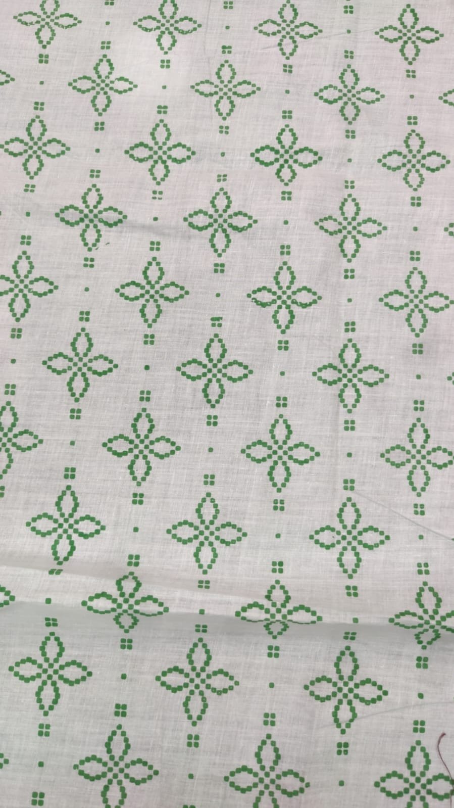 Green Bandhani Geometric Print PAK003